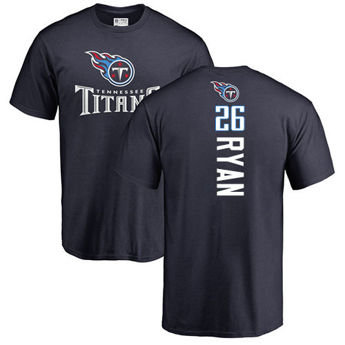 Tennessee Titans Men Navy Blue Logan Ryan Backer NFL Football #26 T Shirt->tennessee titans->NFL Jersey